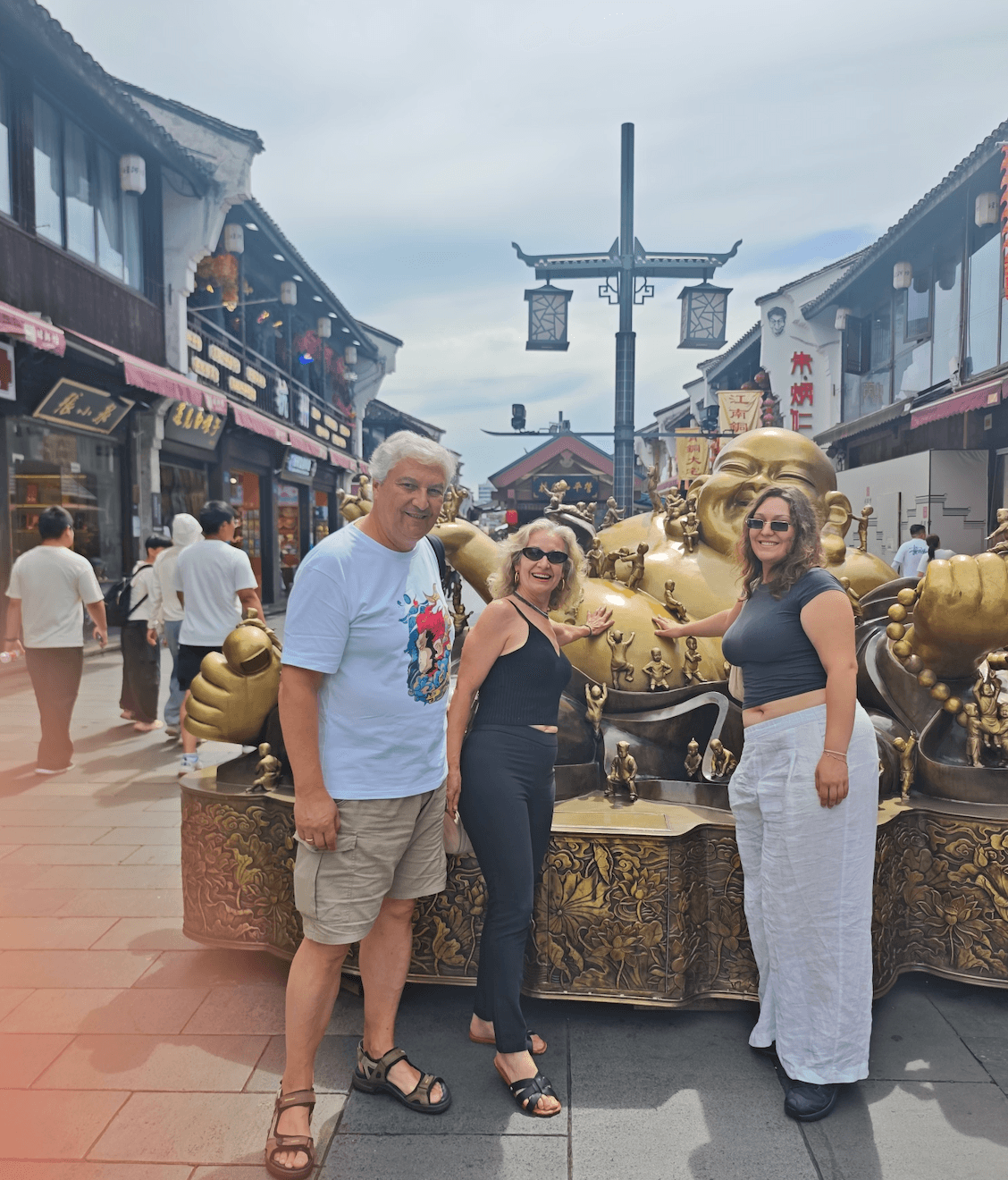 Travelers visiting Hefang Street in Hangzhou